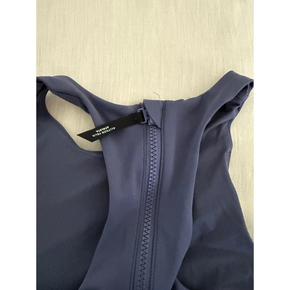 Athleta Allyson Felix Legend Bodysuit Women's‎ S Navy One Piece Performance Suit - Picture 6 of 7